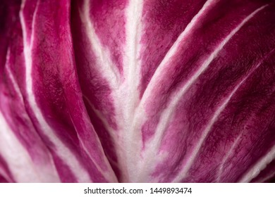 leaf of red radicchio or red salad, background image close-up - Powered by Shutterstock