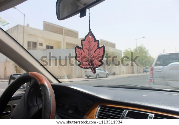 Leaf Shaped Decorative Hanging On Rear Stock Photo Edit Now