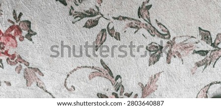 leaf-patterned carpet background, photo taken from the front