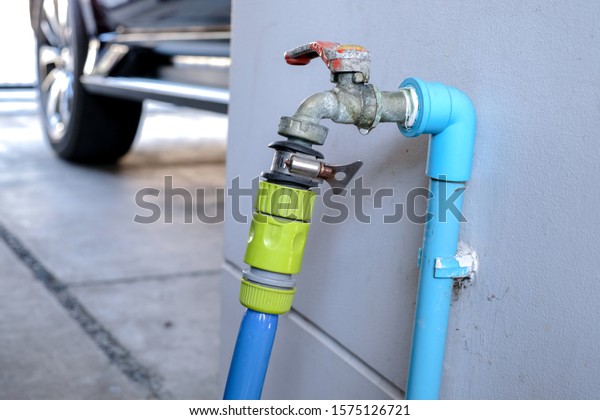 Leaky Faucet Defective Faucet Cause Waste Stock Photo Edit Now