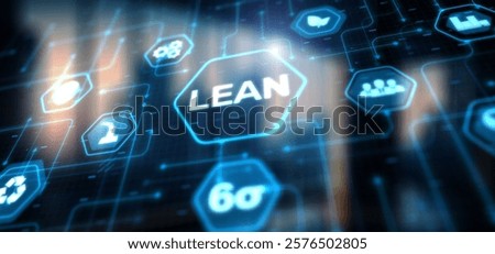 Lean manufacturing. DMAIC Six sigma concept. Business process improvement.