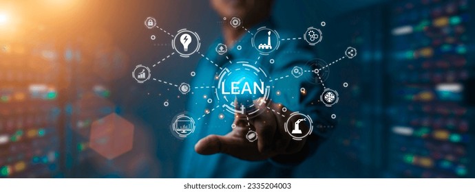 Lean manufacturing. Quality and standardization. Business process improvement. Six sigma technology and business concept. industrial process optimization with keizen and DMAIC methodology. 