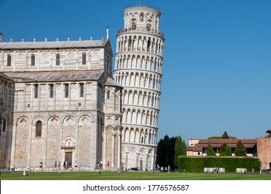 The Leaning Tower of Pisa or Tower of Pisa is the freestanding bell tower, of the cathedral of the Italian city of Pisa, known for its unintended tilt. Built in 12th century. 