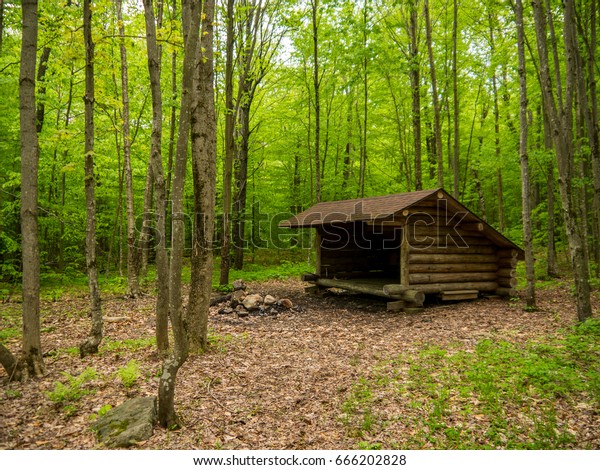 Leanto Camping Shelter Adirondack Mountains New Stock Photo Edit