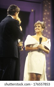 Leanza Cornett And Regis Philbin In 1994 Miss America Pageant, Atlantic City, New Jersey