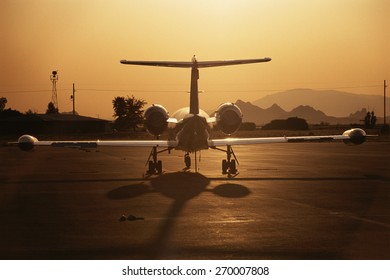 Lear Jet At Sunrise 