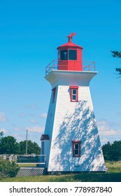 Leards Range Front Lighthouse on Prince Edward Island. Prince Edward Island, Canada.