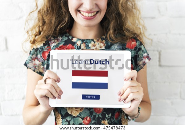 Learn Dutch\
Language Online Education\
Concept