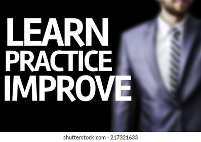 Learn Practice Improve Written On Board Stock Photo 217321633 ...