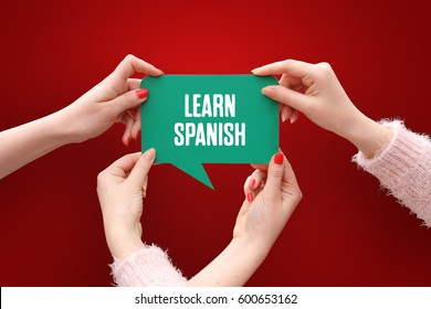 Learn Spanish, Education Concept