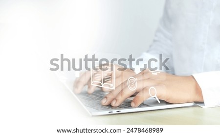 Learn to train in front of the computer. Internet e-learning lessons and online webinars People attending online lessons on digital screens Internet Technology Education Features.