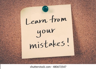 Learn Your Mistakes Stock Photo 480672547 | Shutterstock