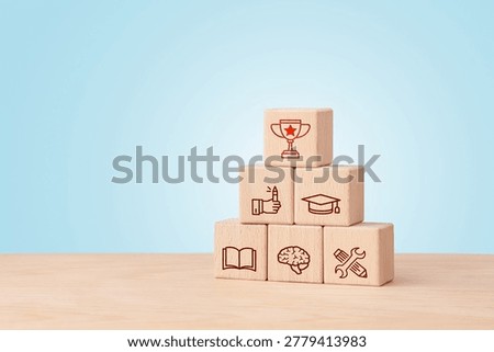 Learning development pyramid knowledge skills expertise mastery