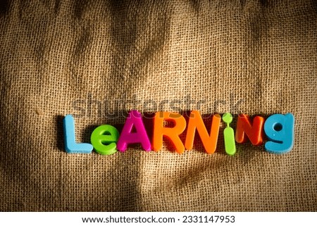 Learning Dictionary Definition Low key close up