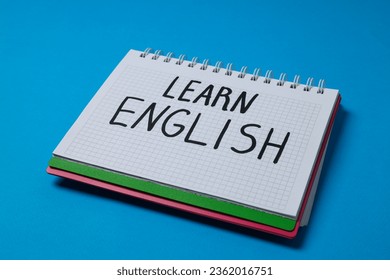 Learning English language, concept of learning language
