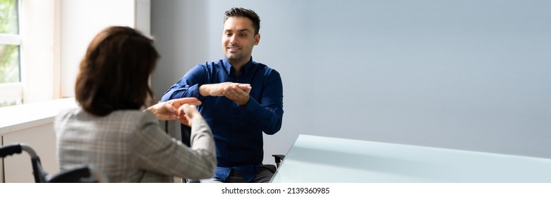 Learning Sign Language For Deaf People In Office