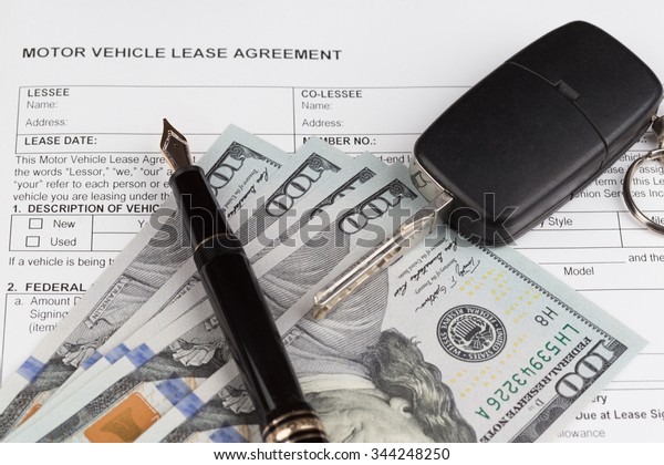 Lease motor
vehicle Document Agreement with car
key