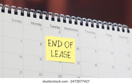 Lease Termination is shown using a text End of lease