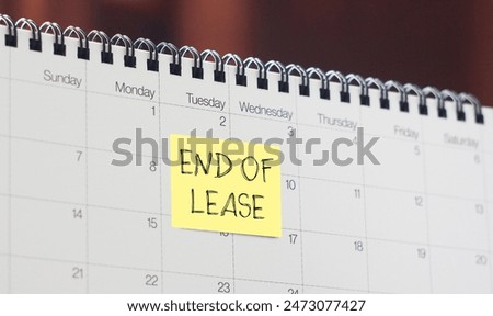 Lease Termination is shown using a text End of lease
