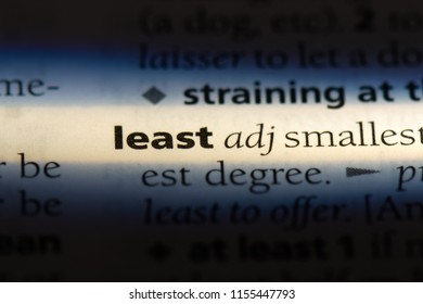 Least Word Dictionary Least Concept Stock Photo 1155447793 | Shutterstock