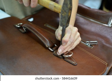 Leather Bag Puncturing