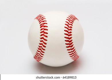 Leather Baseball Seams Vertical Stock Photo (Edit Now) 64189813