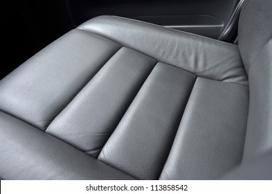 Leather Car Seat, Close Up