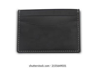 leather card case holder isolated on white background