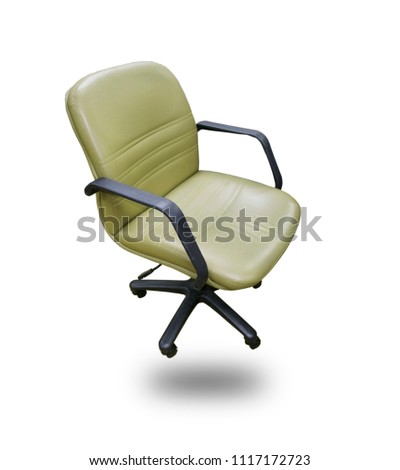 Leather Chairs Separate White Background Stock Photo Edit