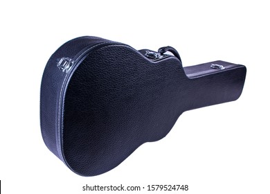 Leather Guitar Case With White Background