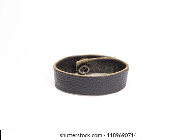 Leather And Metal Bracelet