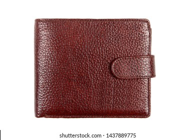 Leather Purse For Money Isolated