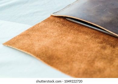 Leather Tablet Bag Handmade Accessories, Art Object