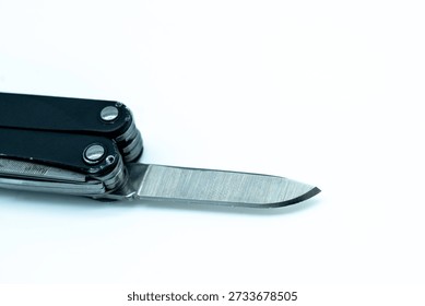 Leatherman Multitool with Fully Extended Polished Knife Blade