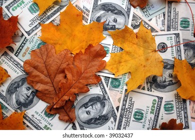 Leaves In Autumn   And Money