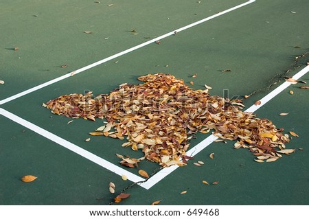 Image, Stock Photo Abandoned tennis court in the countryside