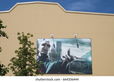 LEAVESDEN, UK - JUNE 19TH 2017: Harry Potter Movie Still Of Lord Voldemort On The Exterior Of The Warner Bros. Studios, Home To The Making Of Harry Potter Tour In Leavesden, UK, On 19th June 2017.