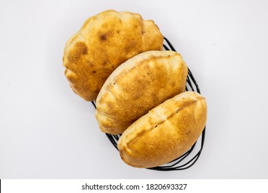 Lebanese Bread Called Pita Bread On A Plate