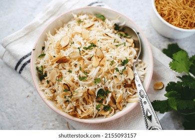 Lebanese Vermicelli Rice Topped With Toasted Nuts