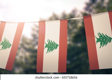Lebanon Flag Pennants