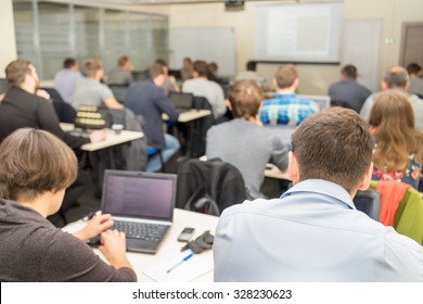 Lecture In A Computer Classroom