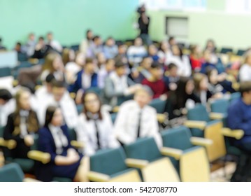 Lecture Hall. Many People. Lectures