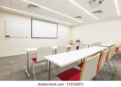 Lecture Hall With TV Projector