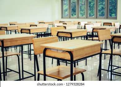 School Empty Classroom Lecture Room Interior Stock Photo 1385265944 ...