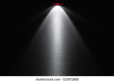 LED black flashlight for background. bstract spotlight on paper texture.
