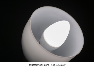 Led Bulb Candle In A Light Fixture