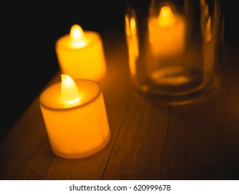 LED Candle Yellow Color