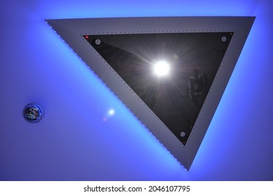 Led Chandelier In The Shape Of A Ufo Or Experimental Plane