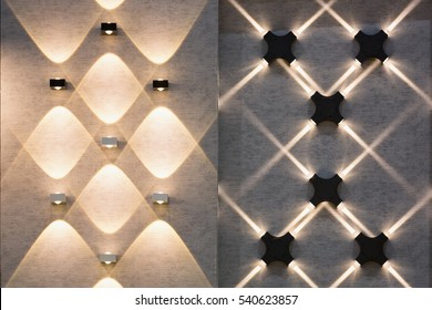 LED Decoration Lights Idea On Wall Create Shape With Light And Shadow.