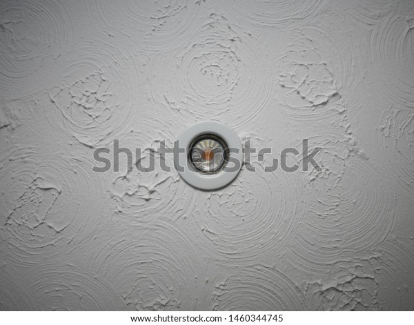 Led Downlight Artex Ceiling Stock Photo Edit Now 1460344745